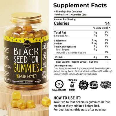 Black Seed Oil Gummies - PureRoot Labs